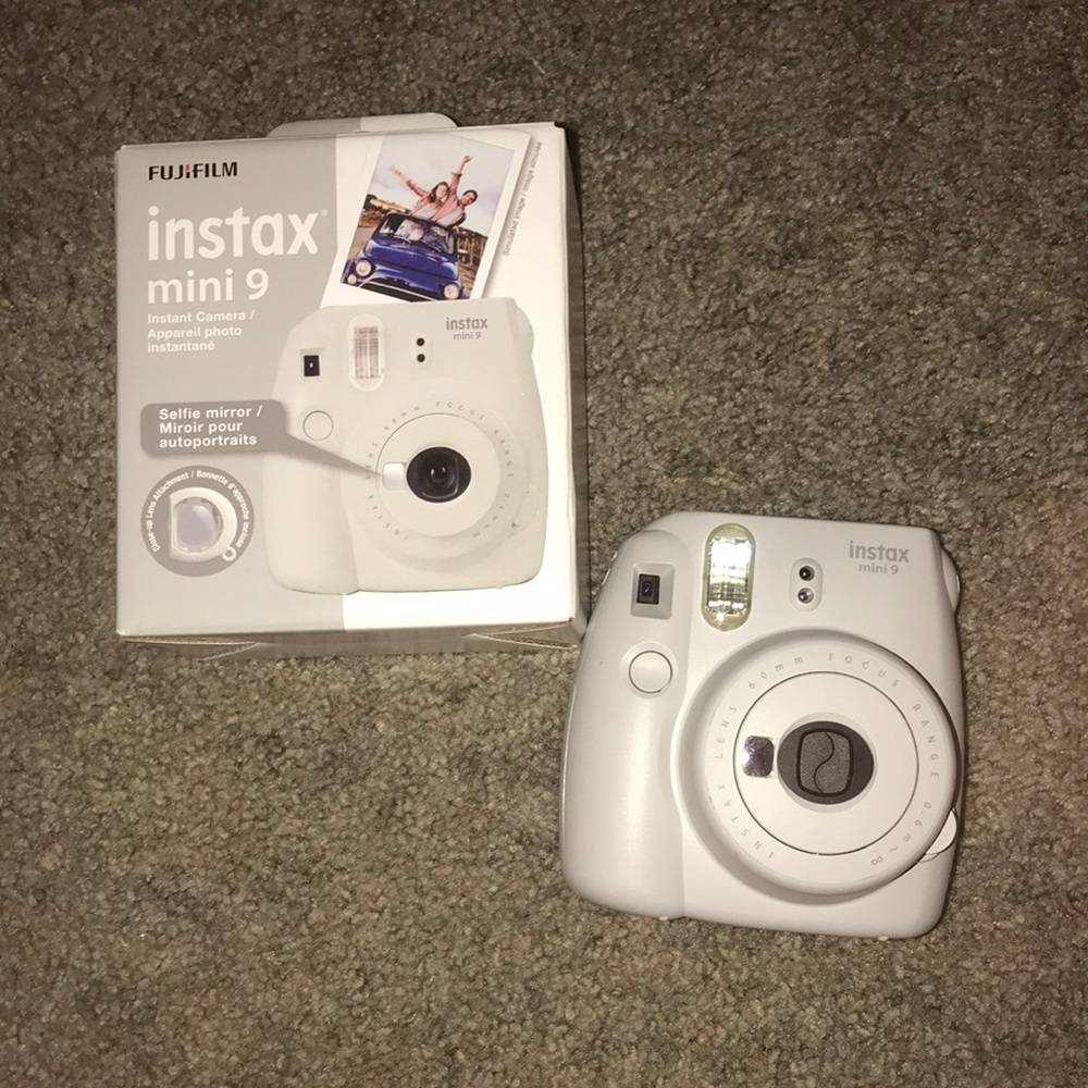original box and grey polaroid